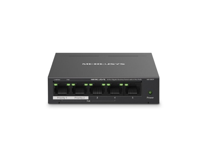 Mercusys MS105GP 5xGb destop switch 4xPoE+