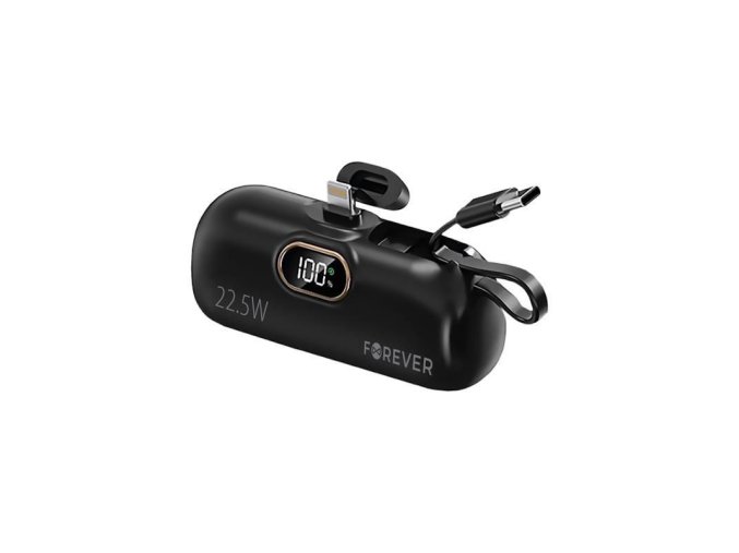 Powerbanka Forever MTB-100 5000mAh 22,5W Lightning černá