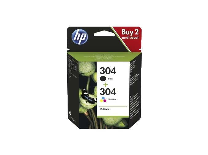 HP 304 černá+3 barevná, 3JB05AE
