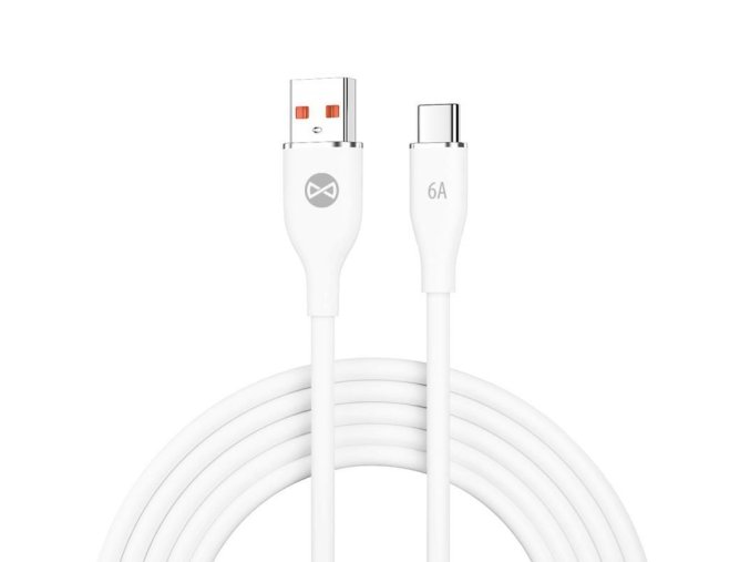 Datový kabel Forever USB/USB-C 1m 66W bílý