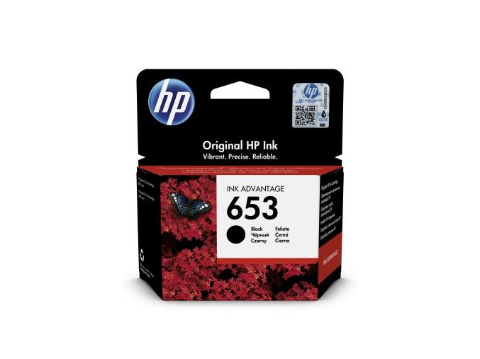 HP 653 černá inkoustová náplň (3YM75AE)