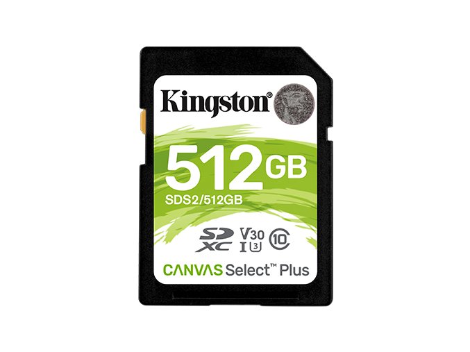 Kingston Canvas Select Plus U3/SDXC/512GB/UHS-I U3 / Class 10