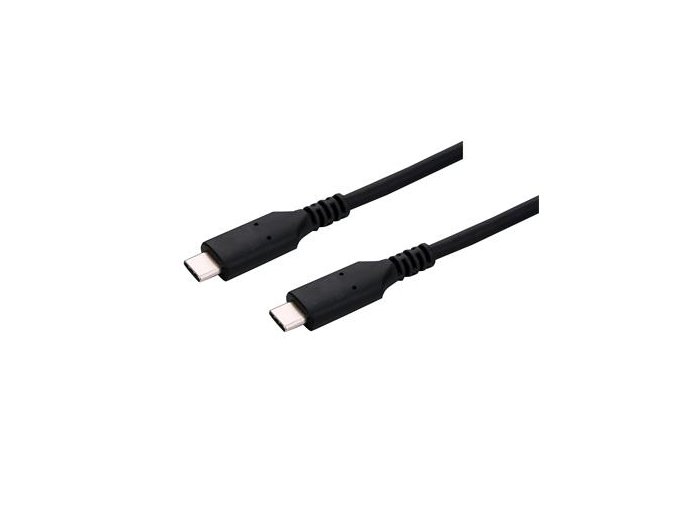 Kabel C-TECH USB 4.0, Type-C (CM/CM), PD 100W, 40Gbps, 1m, černý