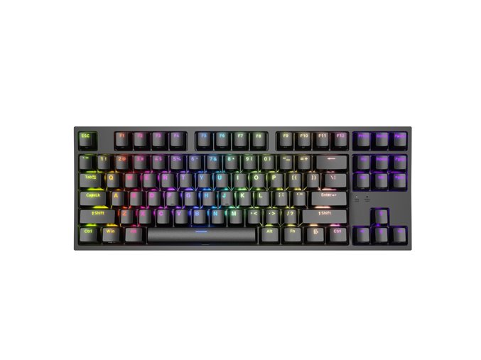 Genesis herní mechanická klávesnice THOR 404/RGB/Khail Box Brown/Drátová USB/US layout/Černá