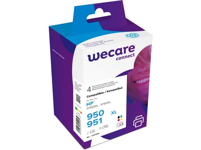 WECARE ARMOR ink sada kompatibilní s HP C2P43AE, CMYK/HC