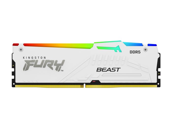 Kingston FURY Beast/DDR5/16GB/6000MHz/CL30/1x16GB/RGB/White