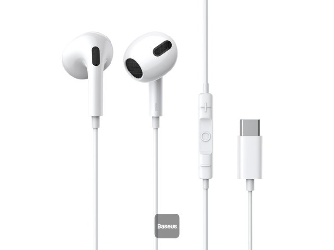 Baseus Encok C17/USB-C/Bílá
