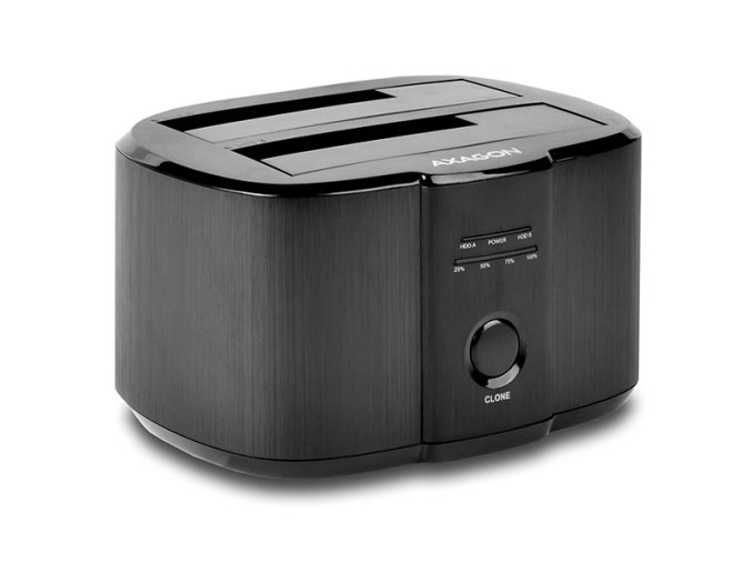 AXAGON ADSA-ST, USB 3.2 Gen 1 - 2x SATA 6G 2.5"/3.5" SSD/HDD CLONE DUAL dokovací stanice