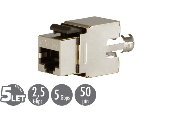 Zařezávací keystone Solarix CAT5E STP SXKJ-5E-STP-BK