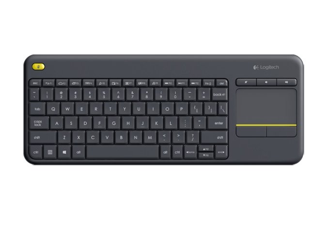 Logitech K400 plus/Bezdrátová USB/US layout/Černá