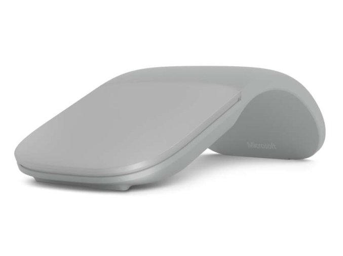 Microsoft Surface Arc Mouse/Cestovní/Blue Track/1 000 DPI/Bezdrátová Bluetooth/Šedá