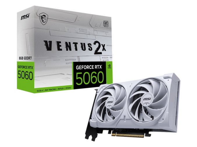 MSI GeForce RTX 5060 VENTUS 2X WHITE/OC/8GB/GDDR7