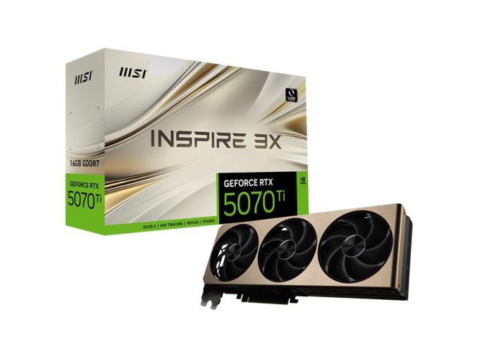 MSI GeForce RTX 5070 Ti INSPIRE 3X PLUS/16GB/GDDR7