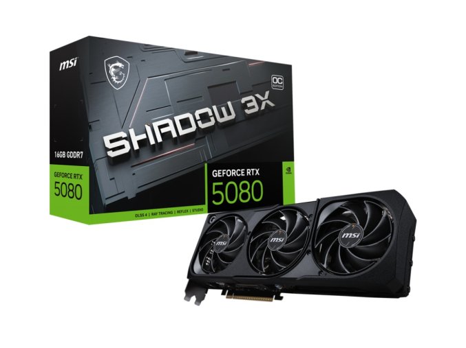 MSI GeForce RTX 5080 SHADOW 3X/OC/16GB/GDDR7