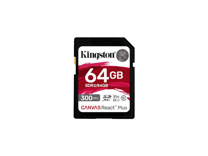 Kingston Canvas React Plus/SDXC/64GB/UHS-II U3 / Class 10