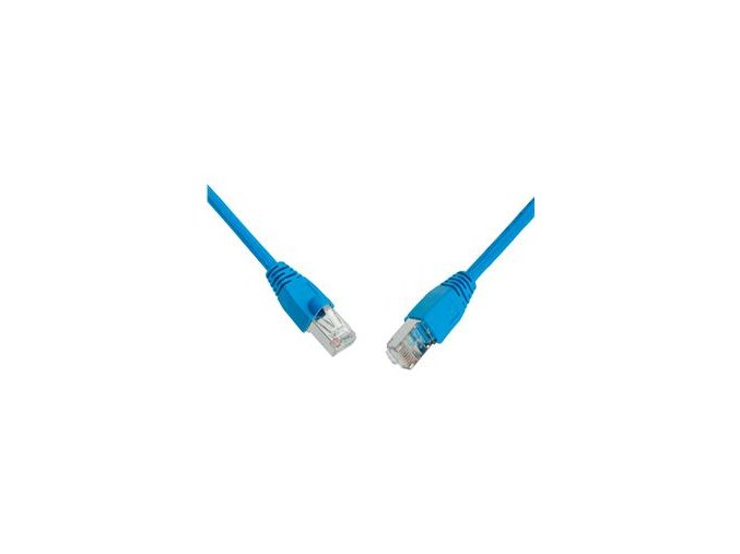 SOLARIX patch kabel CAT6 SFTP PVC 2m modrý snag-proof