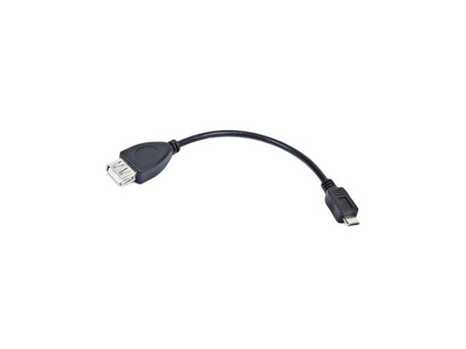 Kabel USB AF/micro BM,OTG,15cm pro tab. a tel.