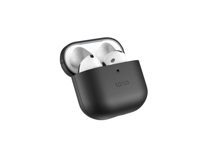 Epico kožené pouzdro pro AirPods 4/4 s ANC - černá
