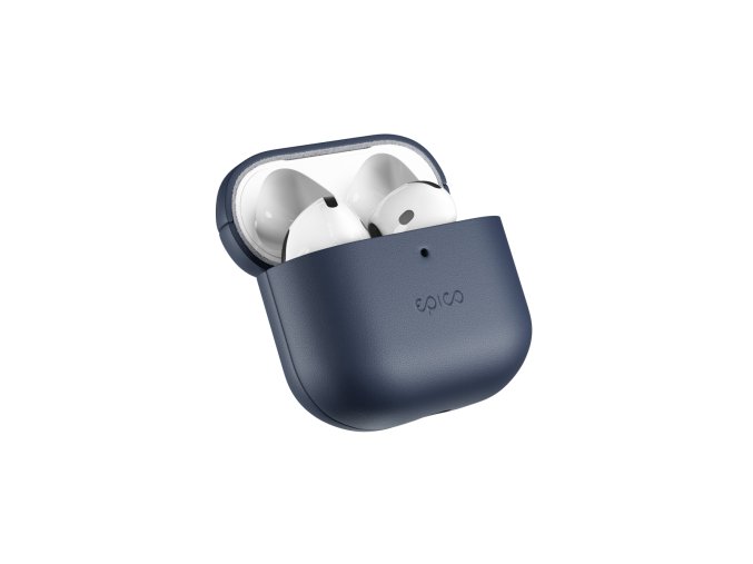 Epico kožené pouzdro pro AirPods 4/4 s ANC - modrá