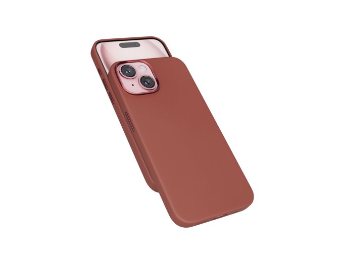 Epico Mag+ kožený kryt iPhone 15 - hnědá