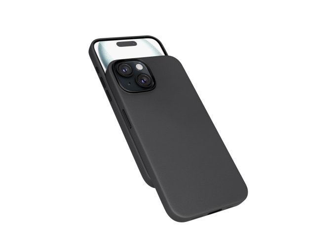 Epico Mag+ kožený kryt iPhone 15 Plus - černá