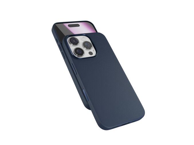 Epico Mag+ kožený kryt iPhone 16 Pro Max - modrá
