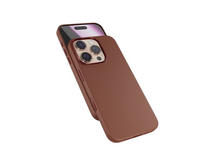 Epico Mag+ kožený kryt iPhone 16 Pro Max - hnědá