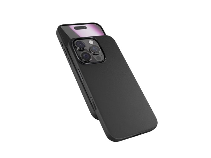 Epico Mag+ kožený kryt iPhone 16 Pro - černá