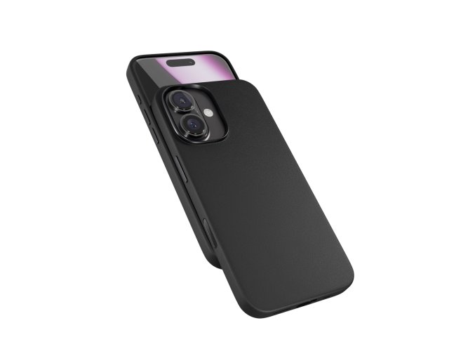 Epico Mag+ kožený kryt iPhone 16 Plus - černá