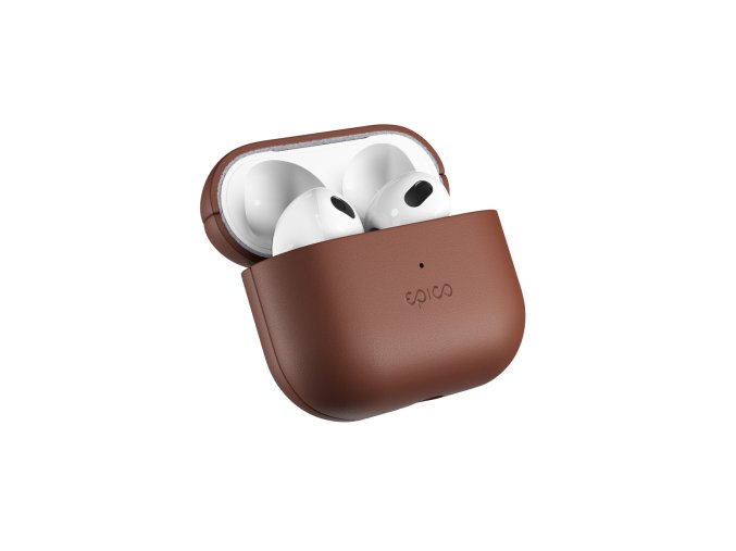 Epico Leather Case Airpods 3 - hnědá