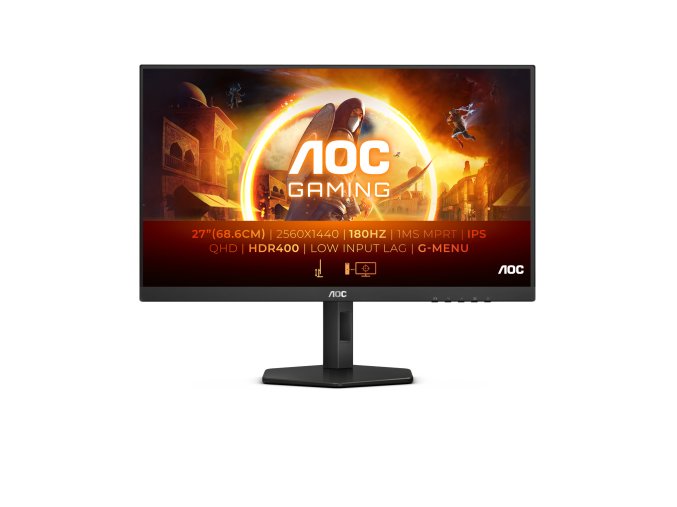 AOC Gaming/Q27G4X/27"/IPS/QHD/180Hz/0,5ms/Black/3R
