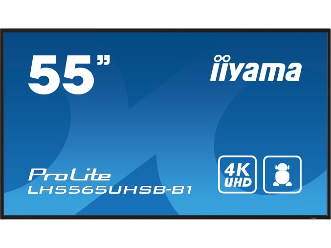 55" iiyama LH5565UHSB-B1: IPS,4K UHD,Android,24/7
