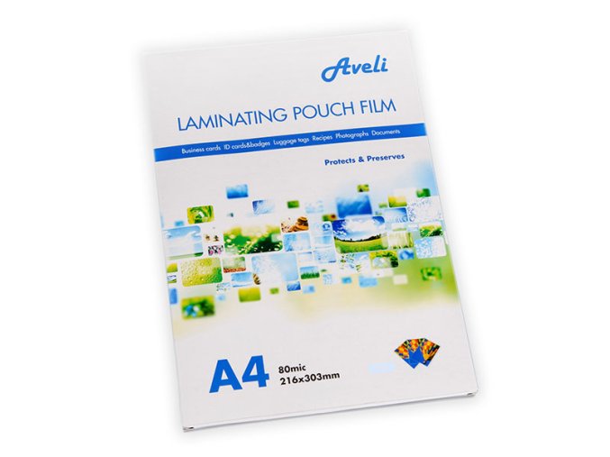 Laminovací fólie AVELI A4/160mic (2x80), lesklé