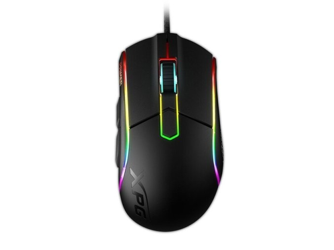 Adata XPG PRIMER/Herní/Optická/Pro praváky/6 000 DPI/Drátová USB/Černá