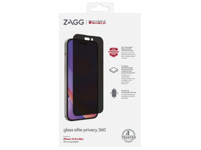 ZAGG Invisible Shield Elite Privacy 360 sklo iPhone 14 Pro Max