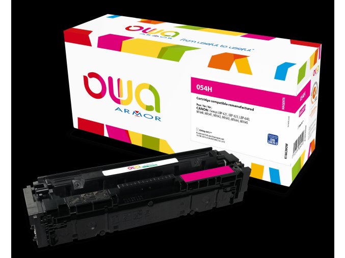 OWA Armor toner kompatibilní s Canon CRG-054H M, 2300st, červená/magenta