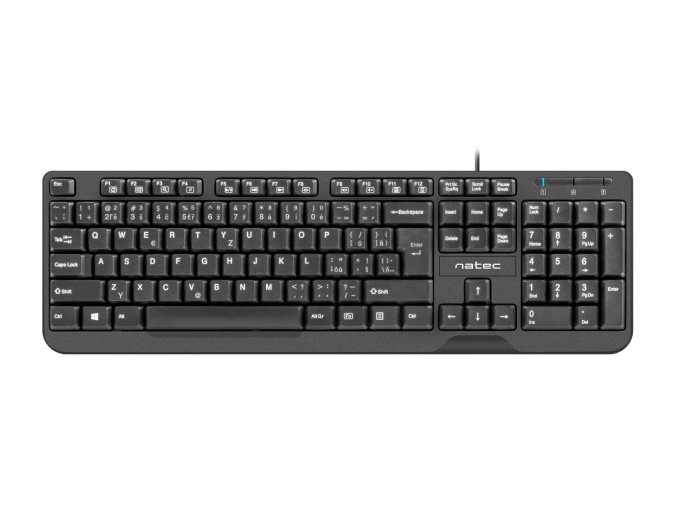 Natec Trout/Drátová USB/CZ-SK layout/Černá