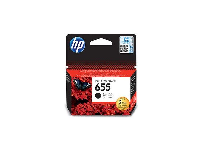 HP 655 černá inkoustová kazeta, CZ109AE