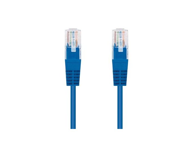 kabel c tech patchcord cat5e utp modry 0 25m i3799 s