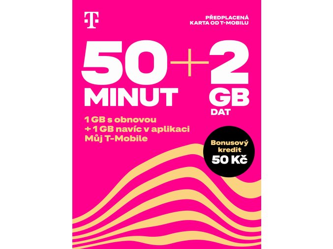 T-Mobile SIM Twist 50 MINUT + 2GB