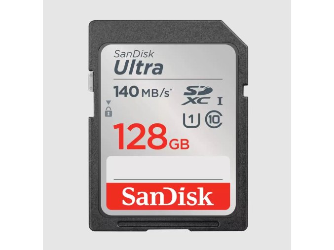 SanDisk Ultra/SDXC/128GB/140MBps/UHS-I U1 / Class 10/Černá