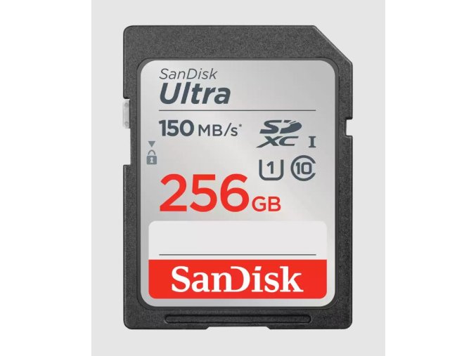 SanDisk Ultra/SDXC/256GB/150MBps/UHS-I U1 / Class 10/Černá