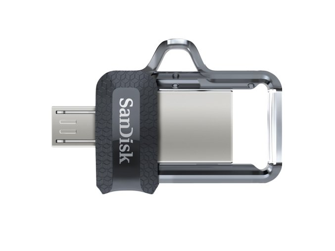 SanDisk Ultra Dual Drive/64GB/USB 3.0/Micro USB + USB-A/Černá