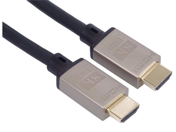 PremiumCord HDMI 2.1 High Speed + Ethernet kabel 8K@60Hz,zlacené 1,5m