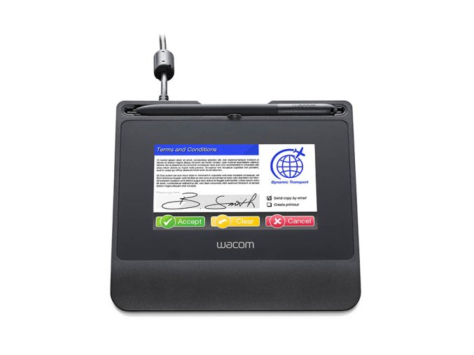 Wacom STU 540 STU 541 signature pad ElevFrontView s