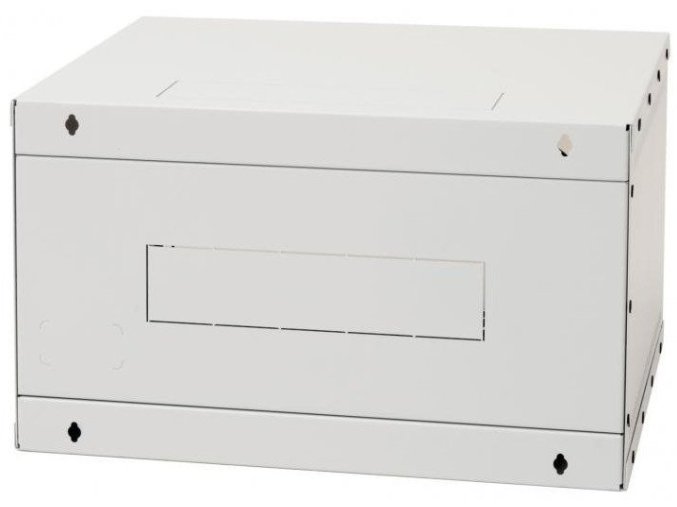 19"rozvaděč jednodíl.6U/400mm FLAT-PACK plech.dv.
