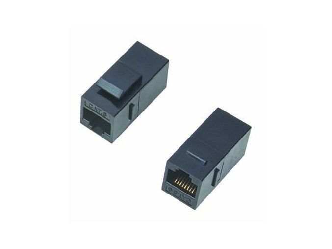 DATACOM Spojka panel UTP 2 x RJ45 (8p8c) Cat5e,přímá,plast