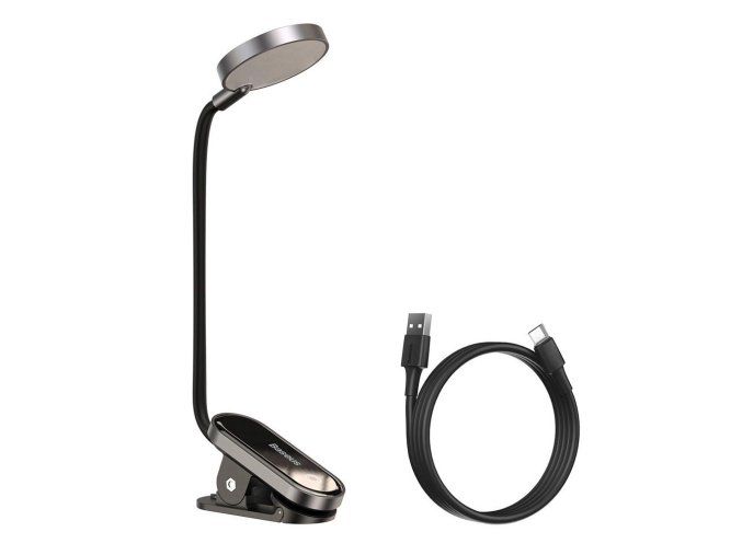 Baseus mini lamp LED lamp with clip gray 5 s