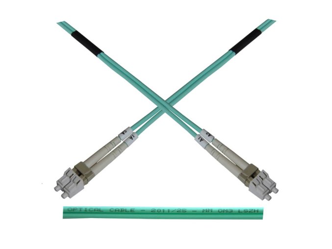 optix lc lc opticky patch cord 50 125 20m duplex om3 ies10414