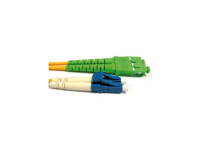 Patchcord FO duplex LC-SC/APC  9/125um SM, 0,5m, OS2